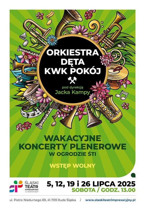 ORKIESTRA DĘTA KWK POKÓJ - wakacyjne koncerty plenerowe w Ogrodzie ŚTI