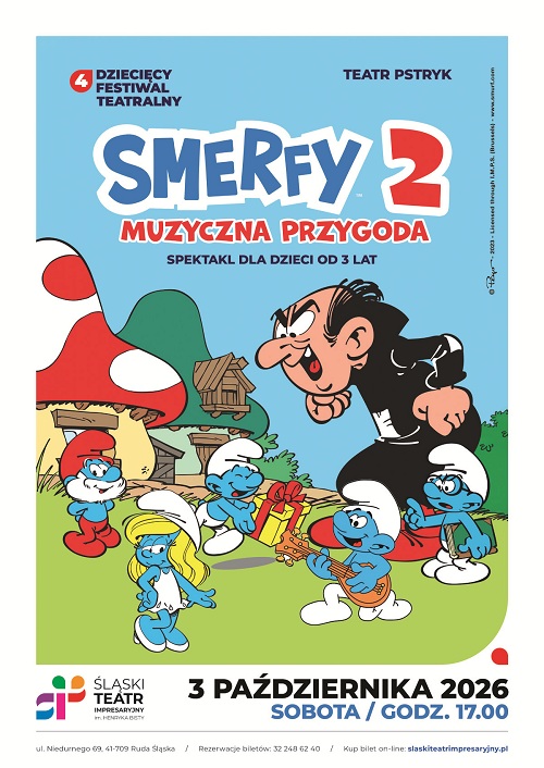SMERFY 2 - Muzyczna przygoda - spektakl dla dzieci Teatru Pstryk