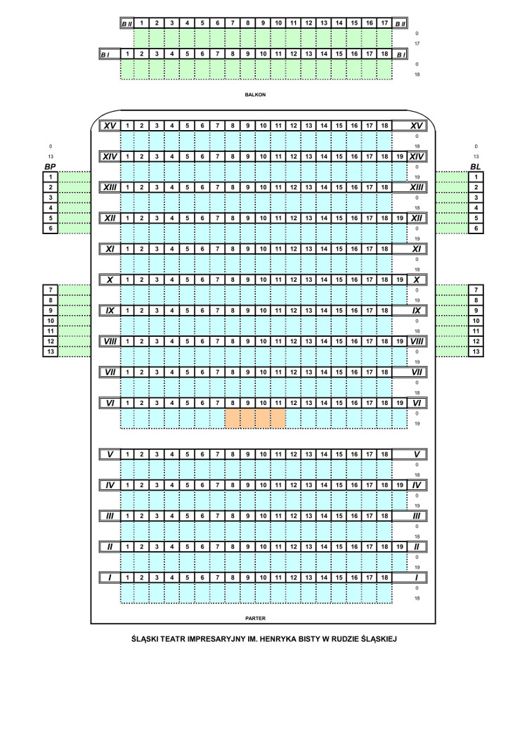 Plan widowni STI 750